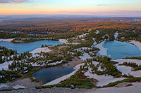 Glacier Lakes from Browns Peak - morning